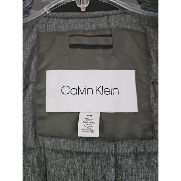 Calvin Klein ~Men's Size M~ Olive Green Full Zip Bomber Jacket Coat NEW. - Picture 7 of 16